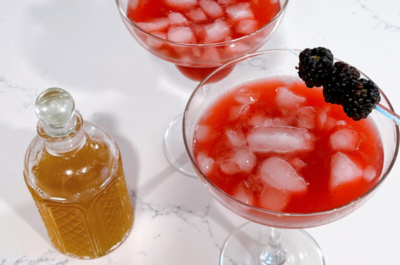 Hot Honey Blackberry Margarita