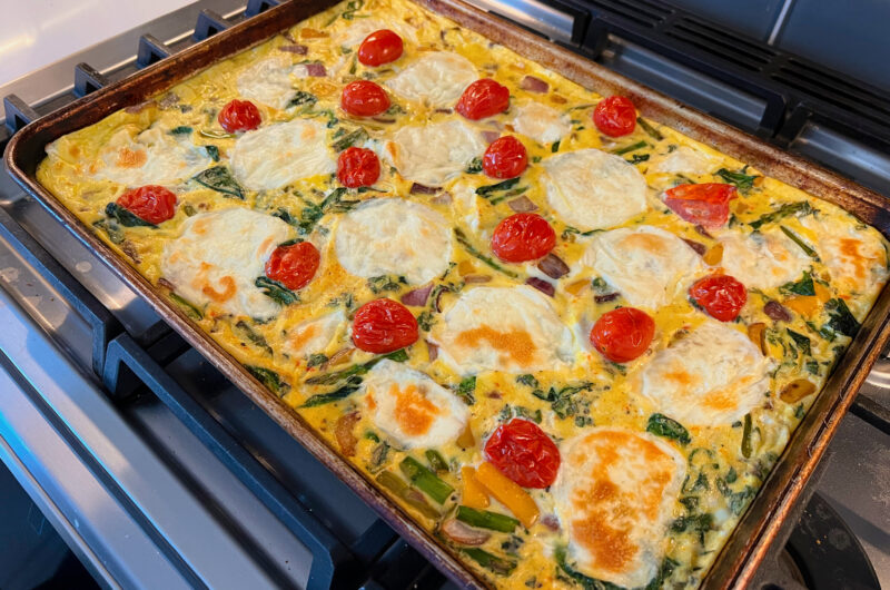 Sheet Pan Frittata with Vegetables