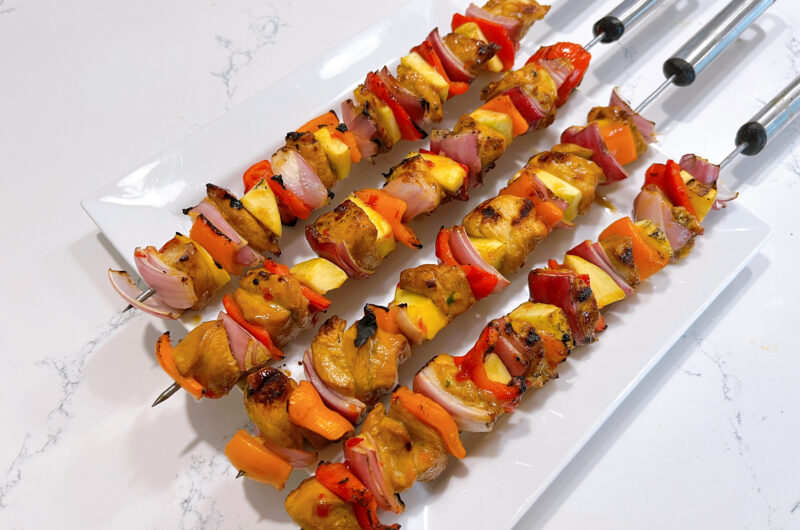 Grilled Mango Chicken Kabobs