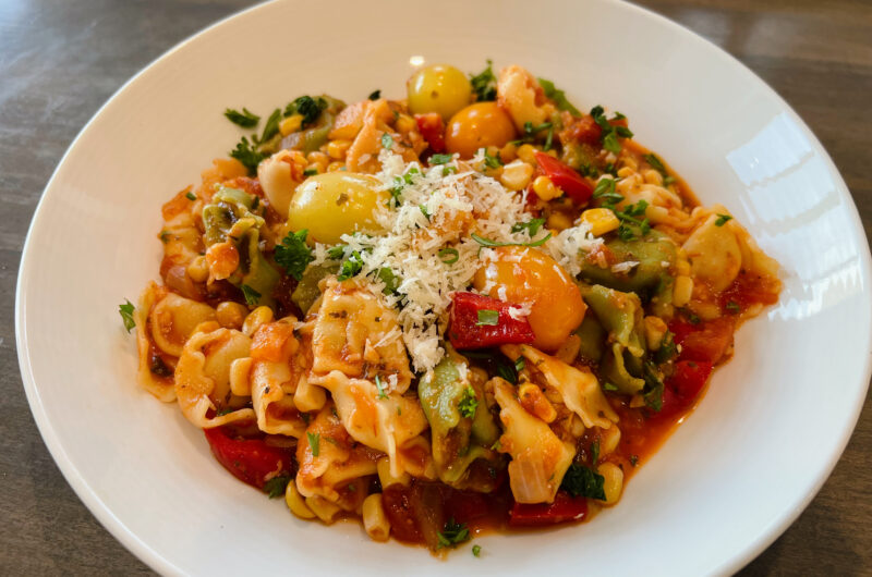 Cheese Tortellini with Veggies