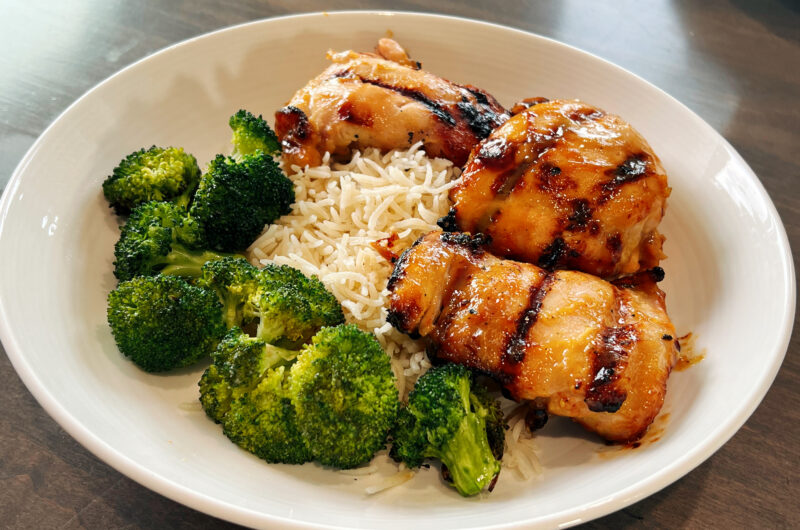 Honey Mustard Grilled Chicken and Broccoli