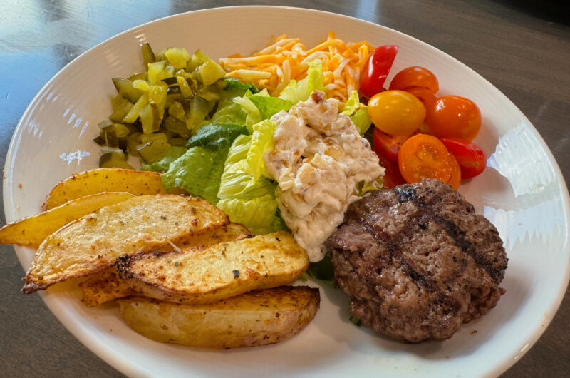 Burger Bowls with Caramelized Onion Aioli