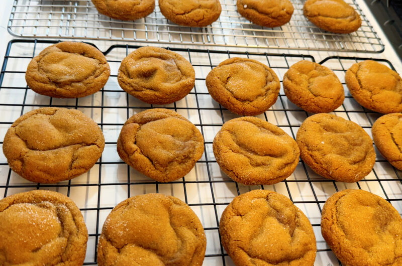 Bourbon Molasses Cookies