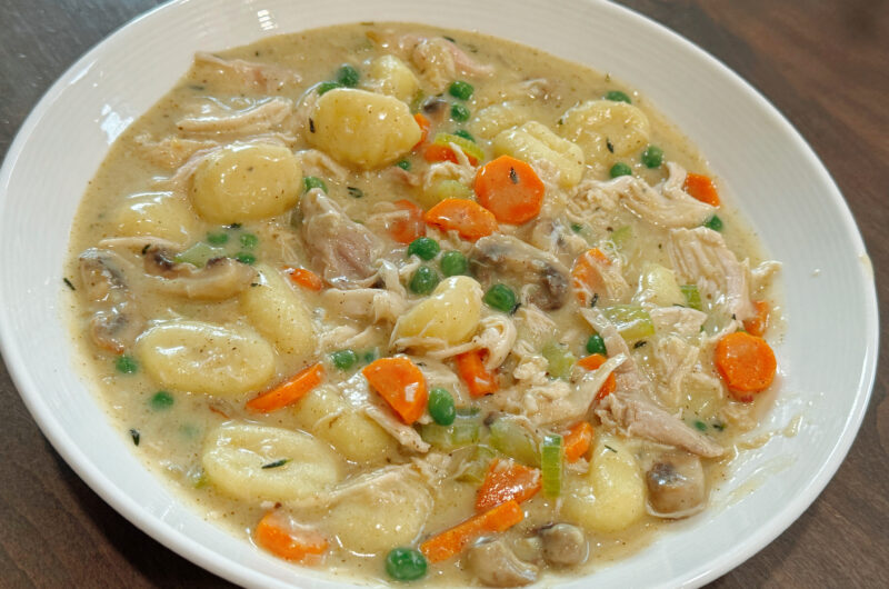 One Pot Gnocchi Chicken Pot Pie