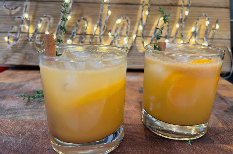 Cinnamon-Spiced Orange & Thyme Mocktail