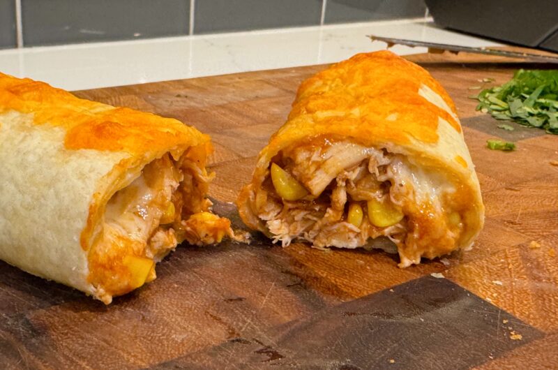 Baked BBQ Chicken Chimichangas