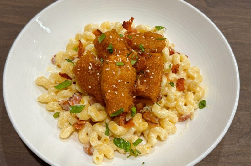 Honey Pepper Chicken Mac and Cheese