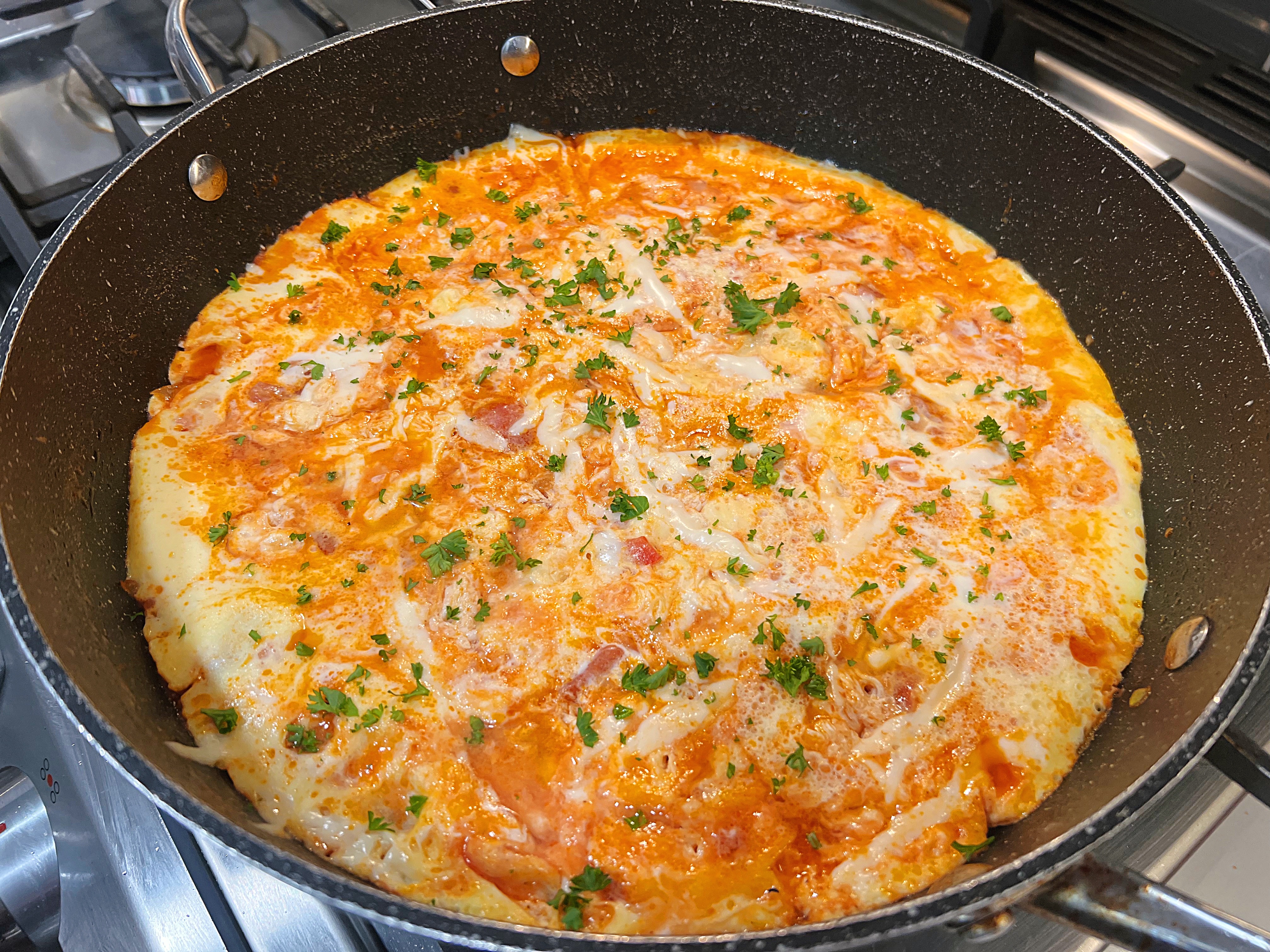 Turkish Scrambled Eggs with Peppers