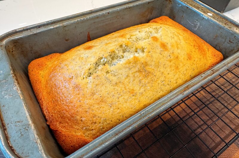 Almond Poppyseed Loaf Cake