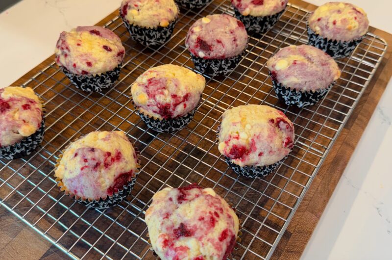 White Chocolate Raspberry Muffins